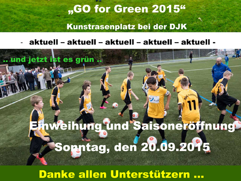 Einweihung des neuen Kunstrasen