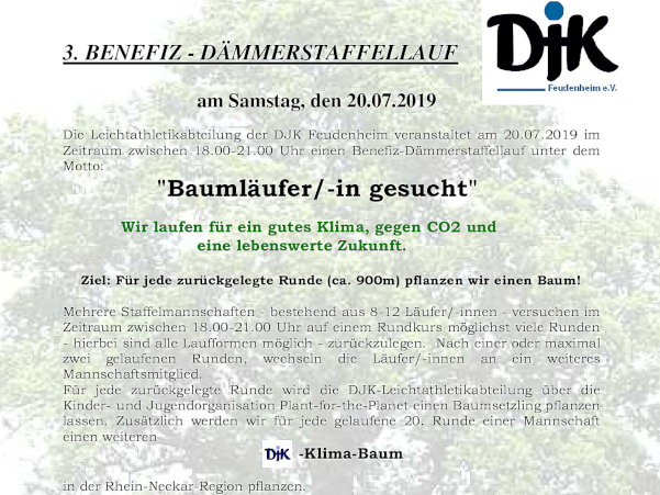3. Benefiz - Dämmerstaffellauf