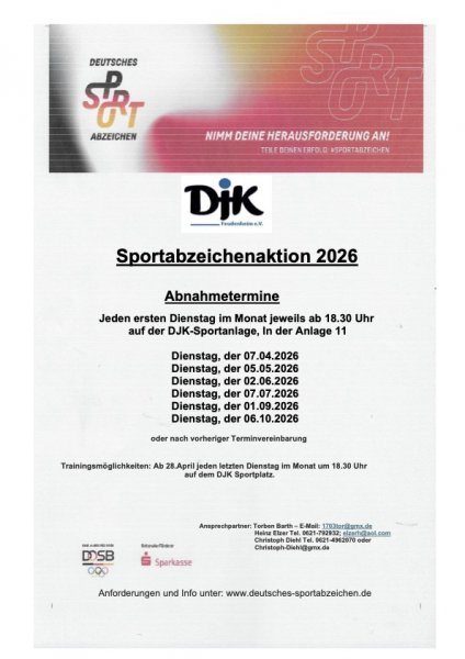 Sportabzeichenaktion 2026