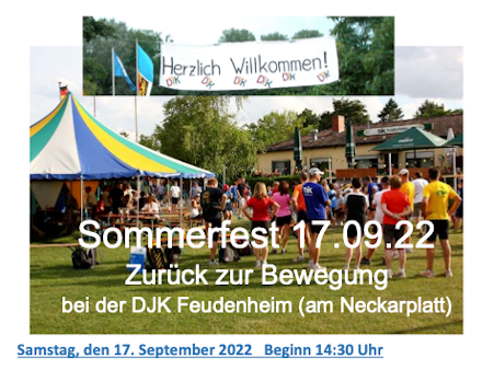Sommerfest am 17. & 18. September